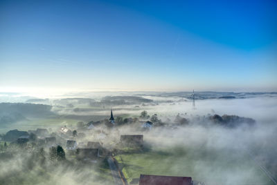 Scenic view of landscape against sky