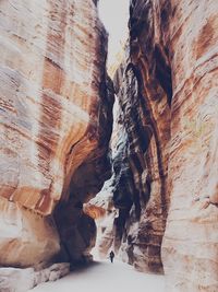 Man amidst rock formations