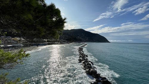 Scenic view of sea against sky