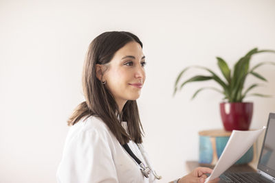 Young female doctor in a practice