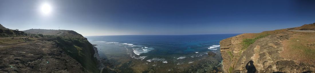 Panoramic view of sea against sky