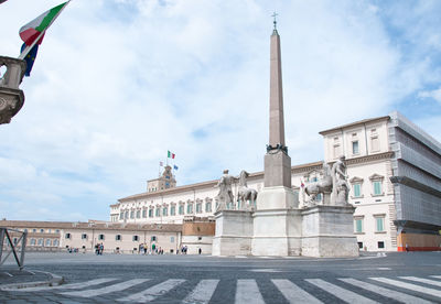 View of historic building against cloudy sky