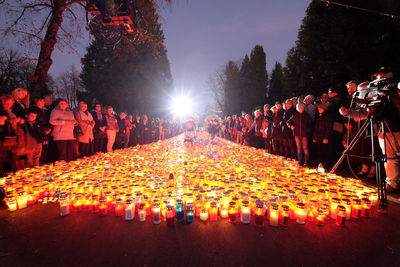 Zagreb cemetery mirogoj on all saints day 