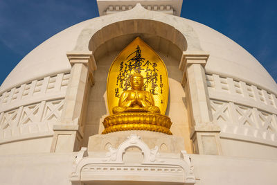 Low angle view of statue of building