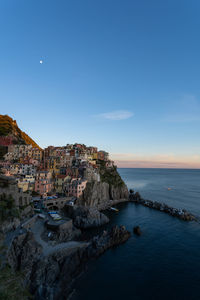 Sunset in manarola, italy 