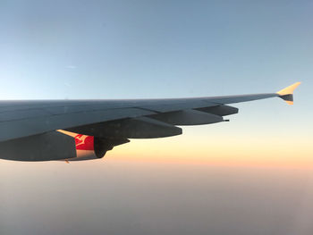 Airplane flying in sky