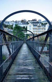 Footbridge over river