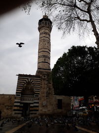 Low angle view of historic building against sky