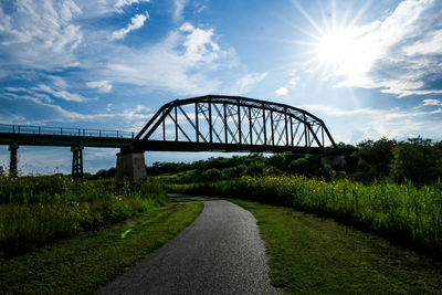 Road under bridge