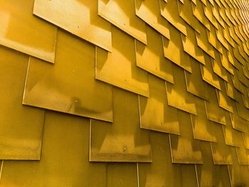 Full frame shot of yellow wall