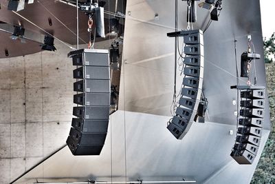 Close-up of machine part in factory