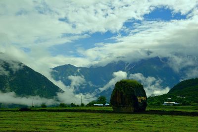 Scenic view of landscape against sky