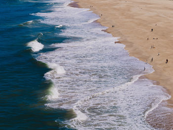 High angle view of beach