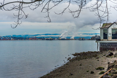 A view of the port of tacoma from ruston, washington.
