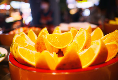 Close-up of orange juice