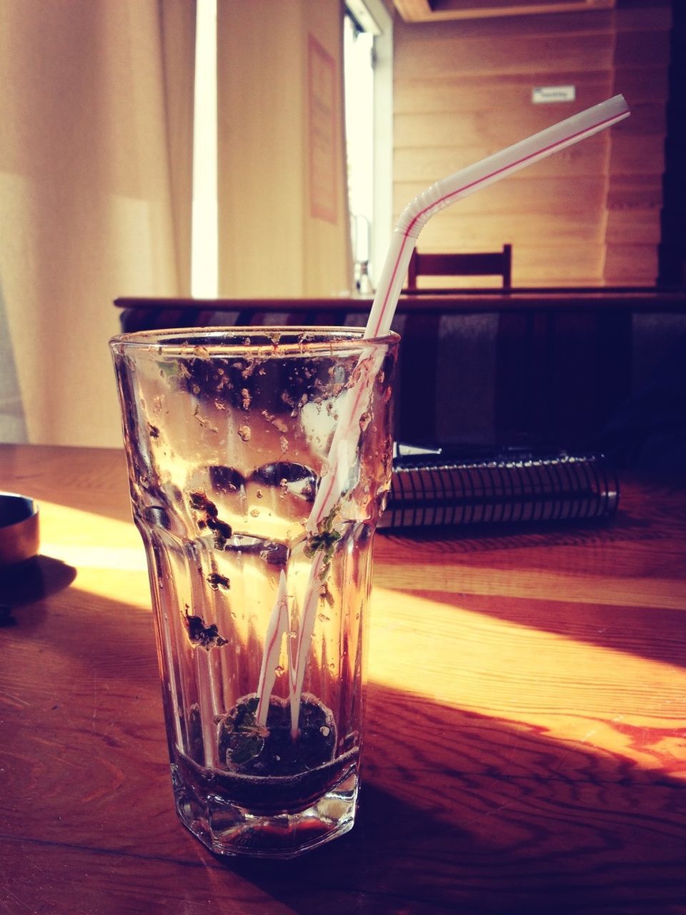 drink, food and drink, refreshment, drinking glass, table, indoors, freshness, still life, glass - material, alcohol, drinking straw, close-up, glass, transparent, cocktail, focus on foreground, juice, wood - material, no people, beer glass