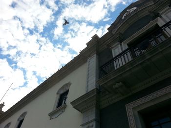 Low angle view of building against sky