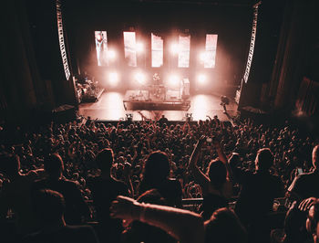 Crowd at music concert