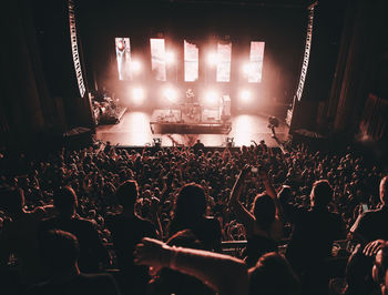 Crowd at music concert