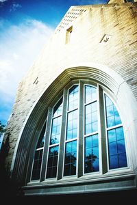 Low angle view of building against sky