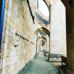 View of an empty alley