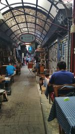 People in shopping mall