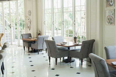 Chairs and table at home