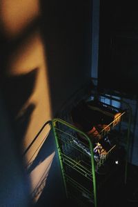 Tilt image of machine at night