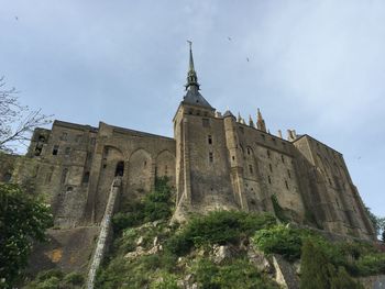 Low angle view of built structure against the sky