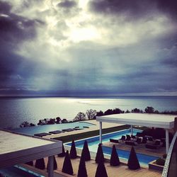 Scenic view of sea against sky