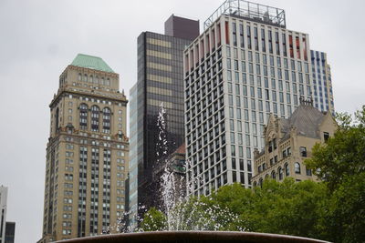 Low angle view of buildings against sky