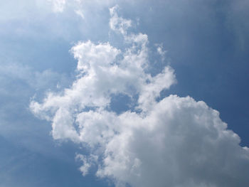 Low angle view of clouds in sky