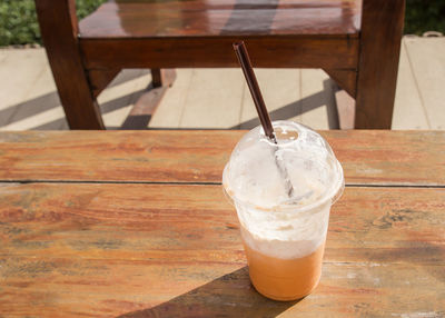 Close-up of drink on table