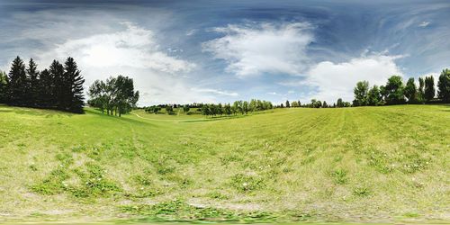 Scenic view of landscape against sky