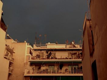 Low angle view of building against sky