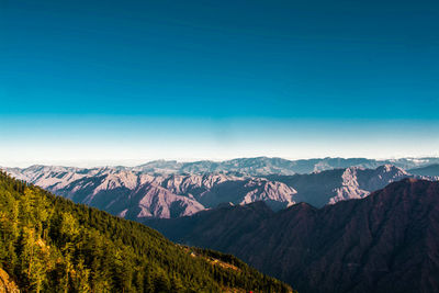 Mountain view of shimla. 