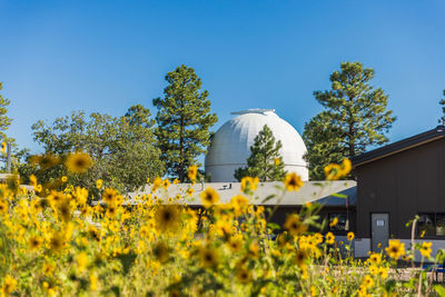 Telescope dome at lowell observatory in flagstaff, arizona