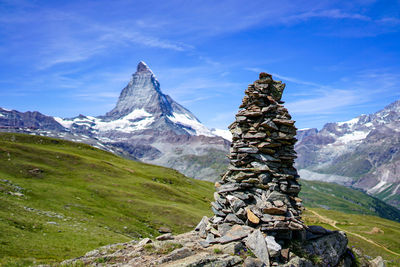 Views of the mountain matterhorn, switzerland