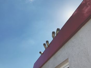 Low angle view of building against sky