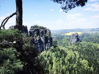 Scenic view of landscape against sky