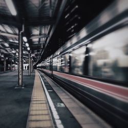 Railroad station platform