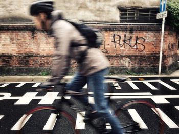 Woman on road