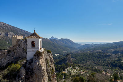 Views from guadalest castle, alicante, spain