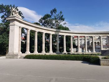 View of historical building against cloudy sky