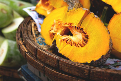 Pumpkin is a horseradish. it can be used for food, desserts and snacks.