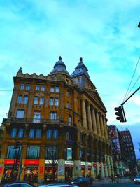 Low angle view of building against sky