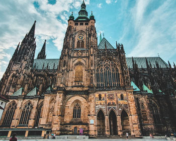 View of historic building against sky in city