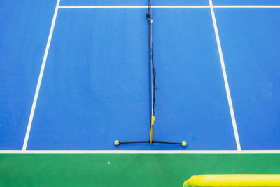 High angle view of tennis court 