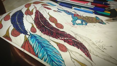 Full frame shot of multi colored painting