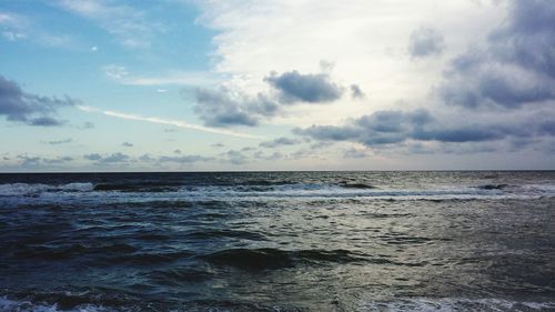 Scenic view of sea against sky